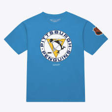 Футболка Pittsburgh Penguins Mitchell & Ness Light Blue Core Vintage Logo
