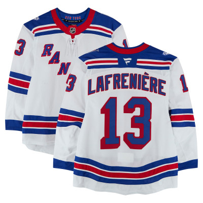 Игровая джерси Alexis Lafreniere New York Rangers Fanatics Authentic #13 White Set 3 from the 2025-26 NHL Season