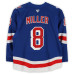 Игровая джерси J.T. Miller New York Rangers Fanatics Authentic #8 Blue Set 3 from the 2025-26 NHL Season