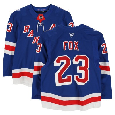 Игровая джерси Adam Fox New York Rangers Fanatics Authentic #23 Blue Set 3 from the 2025-26 NHL Season