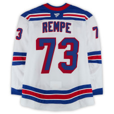 Игровая джерси Matt Rempe New York Rangers Fanatics Authentic #73 White Set 3 from the 2025-26 NHL Season