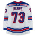 Игровая джерси Matt Rempe New York Rangers Fanatics Authentic #73 White Set 3 from the 2025-26 NHL Season