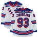 Игровая джерси Mika Zibanejad New York Rangers Fanatics Authentic #93 White Set 3 from the 2025-26 NHL Season