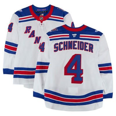 Игровая джерси Braden Schneider New York Rangers Fanatics Authentic #4 White Set 3 from the 2025-26 NHL Season