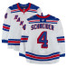 Игровая джерси Braden Schneider New York Rangers Fanatics Authentic #4 White Set 3 from the 2025-26 NHL Season Игровая джерси Braden Schneider New York Rangers Fanatics Authentic #4 White Set 3 from the 2025-26 NHL Season