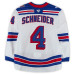 Игровая джерси Braden Schneider New York Rangers Fanatics Authentic #4 White Set 3 from the 2025-26 NHL Season