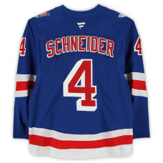Игровая джерси Braden Schneider New York Rangers Fanatics Authentic #4 Blue Set 3 from the 2025-26 NHL Season Игровая джерси Braden Schneider New York Rangers Fanatics Authentic #4 Blue Set 3 from the 2025-26 NHL Season
