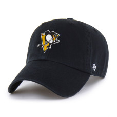 Бейсболка Pittsburgh Penguins 47 Black Logo Clean Up Бейсболка Pittsburgh Penguins 47 Black Logo Clean Up