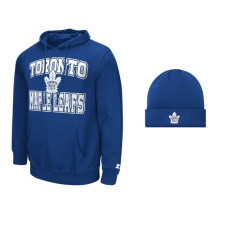 Толстовка Toronto Maple Leafs Starter Two-Pack & Knit Hat Set - Blue Толстовка Toronto Maple Leafs Starter Two-Pack & Knit Hat Set - Blue