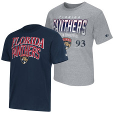 Футболка Florida Panthers Starter Navy/Heather Gray Two-Pack Set Футболка Florida Panthers Starter Navy/Heather Gray Two-Pack Set