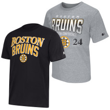 Футболка Boston Bruins Starter Black/Heather Gray Two-Pack Set Футболка Boston Bruins Starter Black/Heather Gray Two-Pack Set