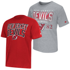 Футболка New Jersey Devils Starter Red/Heather Gray Two-Pack Set Футболка New Jersey Devils Starter Red/Heather Gray Two-Pack Set