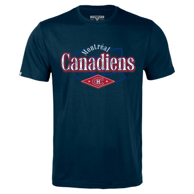 Футболка Montreal Canadiens Levelwear Navy Richmond Backdrop