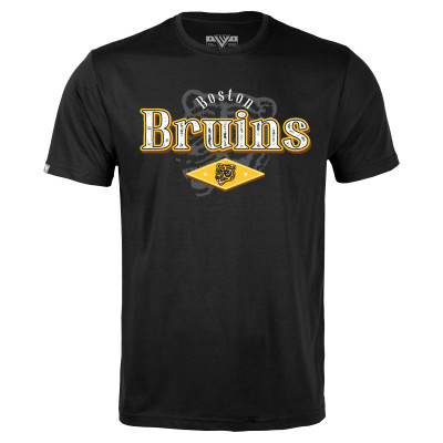 Футболка Boston Bruins Levelwear Black Richmond Backdrop