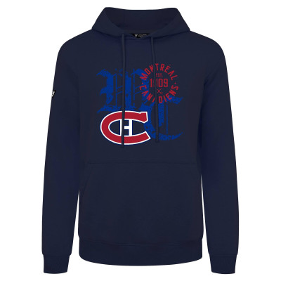 Свитшот Montreal Canadiens Levelwear Navy Long-Haul Podium