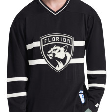 Футболка Florida Panthers Starter Black Line Up Long Sleeve V-Neck Футболка Florida Panthers Starter Black Line Up Long Sleeve V-Neck