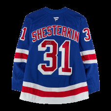 Джерси с автографом Igor Shesterkin New York Rangers Fanatics Authentic Blue Fanatics Authentic Pro Джерси с автографом Igor Shesterkin New York Rangers Fanatics Authentic Blue Fanatics Authentic Pro