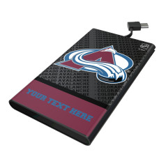 Colorado Avalanche Keyscaper Personalized EndZone Plus 5000mAh Flat Powerbank
