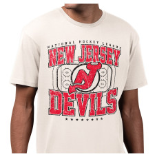 Футболка New Jersey Devils Starter Cream Distressed Rink Футболка New Jersey Devils Starter Cream Distressed Rink