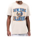 New York Islanders Starter Cream Distressed Rink T-Shirt