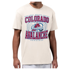 Colorado Avalanche Starter Cream Distressed Rink T-Shirt Colorado Avalanche Starter Cream Distressed Rink T-Shirt