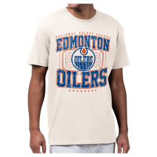 Футболка Edmonton Oilers Starter Cream Distressed Rink