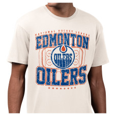 Футболка Edmonton Oilers Starter Cream Distressed Rink