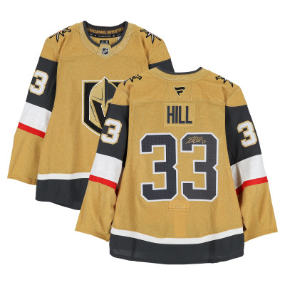 Джерси с автографом Adin Hill Vegas Golden Knights Fanatics Authentic Gold Fanatics Authentic Pro