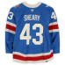 Игровая джерси Conor Sheary New York Rangers Fanatics Authentic #43 Blue Centennial vs. Toronto Maple Leafs on March 5, 2026