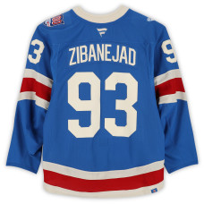 Игровая джерси Mika Zibanejad New York Rangers Fanatics Authentic #93 Blue Centennial vs. Toronto Maple Leafs on March 5, 2026