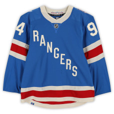 Игровая джерси Gabe Perreault New York Rangers Fanatics Authentic #94 Blue Centennial vs. Toronto Maple Leafs on March 5, 2026