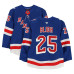 Игровая джерси Anton Blidh New York Rangers Fanatics Authentic #25 Blue Set 2 from the 2025-26 NHL Season