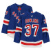 Игровая джерси Justin Dowling New York Rangers Fanatics Authentic #37 Blue Set 2 from the 2025-26 NHL Season