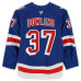 Игровая джерси Justin Dowling New York Rangers Fanatics Authentic #37 Blue Set 2 from the 2025-26 NHL Season