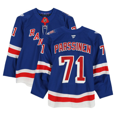 Игровая джерси Juuso Parssinen New York Rangers Fanatics Authentic #71 Blue Set 2 from the 2025-26 NHL Season