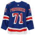 Игровая джерси Juuso Parssinen New York Rangers Fanatics Authentic #71 Blue Set 2 from the 2025-26 NHL Season