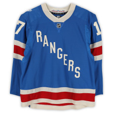Игровая джерси Will Borgen New York Rangers Fanatics Authentic #17 Blue Centennial vs. Toronto Maple Leafs on March 5, 2026