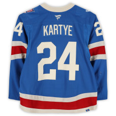 Игровая джерси Tye Kartye New York Rangers Fanatics Authentic #24 Blue Centennial vs. Toronto Maple Leafs on March 5, 2026 Игровая джерси Tye Kartye New York Rangers Fanatics Authentic #24 Blue Centennial vs. Toronto Maple Leafs on March 5, 2026