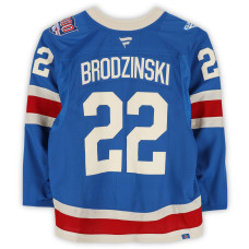 Игровая джерси Jonny Brodzinski New York Rangers Fanatics Authentic #22 Blue Centennial vs. Toronto Maple Leafs on March 5, 2026 Игровая джерси Jonny Brodzinski New York Rangers Fanatics Authentic #22 Blue Centennial vs. Toronto Maple Leafs on March 5, 2026