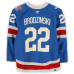 Игровая джерси Jonny Brodzinski New York Rangers Fanatics Authentic #22 Blue Centennial vs. Toronto Maple Leafs on March 5, 2026