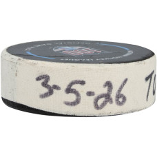 Шайба с игры Easton Cowan Toronto Maple Leafs Fanatics Authentic from March 5, 2026 vs. New York Rangers Шайба с игры Easton Cowan Toronto Maple Leafs Fanatics Authentic from March 5, 2026 vs. New York Rangers
