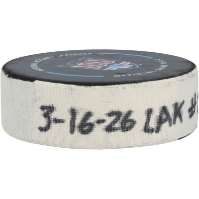 Шайба с игры Mikey Anderson Los Angeles Kings Fanatics Authentic from March 16, 2026 vs. New York Rangers