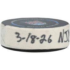 Шайба с игры Arseny Gritsyuk New Jersey Devils Fanatics Authentic from March 18, 2026 vs. New York Rangers Шайба с игры Arseny Gritsyuk New Jersey Devils Fanatics Authentic from March 18, 2026 vs. New York Rangers