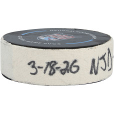 Шайба с игры Timo Meier New Jersey Devils Fanatics Authentic from March 18, 2026 vs. New York Rangers Шайба с игры Timo Meier New Jersey Devils Fanatics Authentic from March 18, 2026 vs. New York Rangers