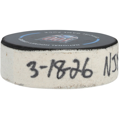 Шайба с игры Jack Hughes New Jersey Devils Fanatics Authentic from March 18, 2026 vs. New York Rangers