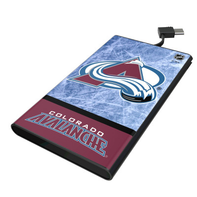 Colorado Avalanche Keyscaper Ice Wordmark 5000mAh Flat Powerbank
