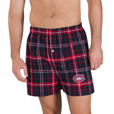 Montreal Canadiens Concepts Sport Navy Ultimate Flannel Boxers Montreal Canadiens Concepts Sport Navy Ultimate Flannel Boxers