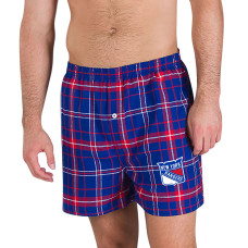 New York Rangers Concepts Sport Blue Ultimate Flannel Boxers