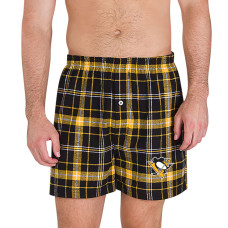 Pittsburgh Penguins Concepts Sport Black Ultimate Flannel Boxers