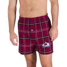 Colorado Avalanche Concepts Sport Maroon Ultimate Flannel Boxers